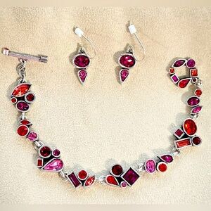 PATRICIA LOCKE Wedding March Sweet Tart Bracelet and Single Scoop Earrin…